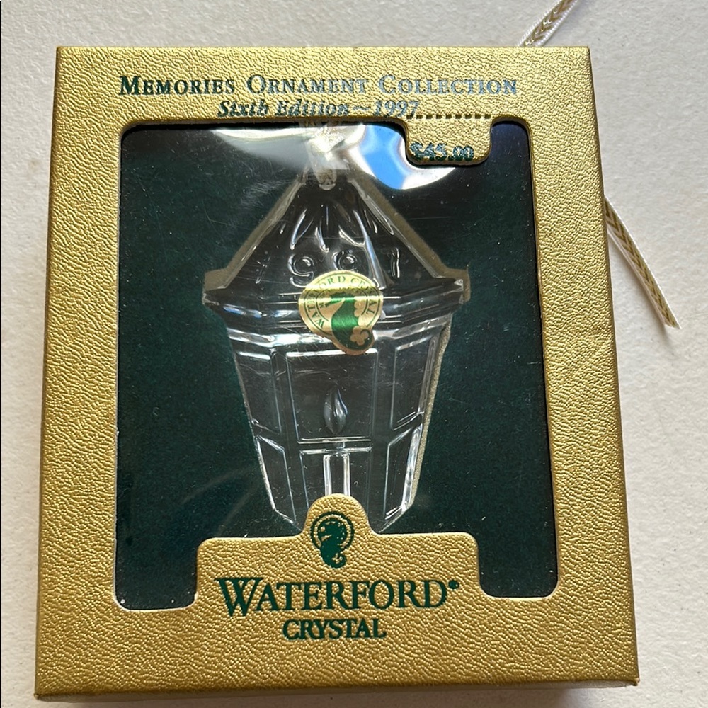 Waterford Crystal Memories Ornament Collection Sixth Edition 1997 Lantern